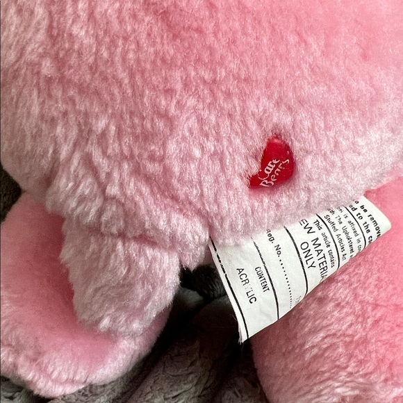 VINTAGE Kenner CARE BEAR Love-a-Lot bear 1980’s American Greetings *PLEASE READ* - Picture 11 of 17